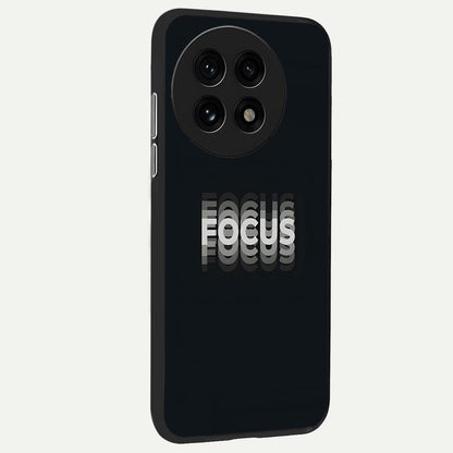  Mono Focus Vision back cover For OnePlus 13R slim fit glass case with vibrant aesthetic design