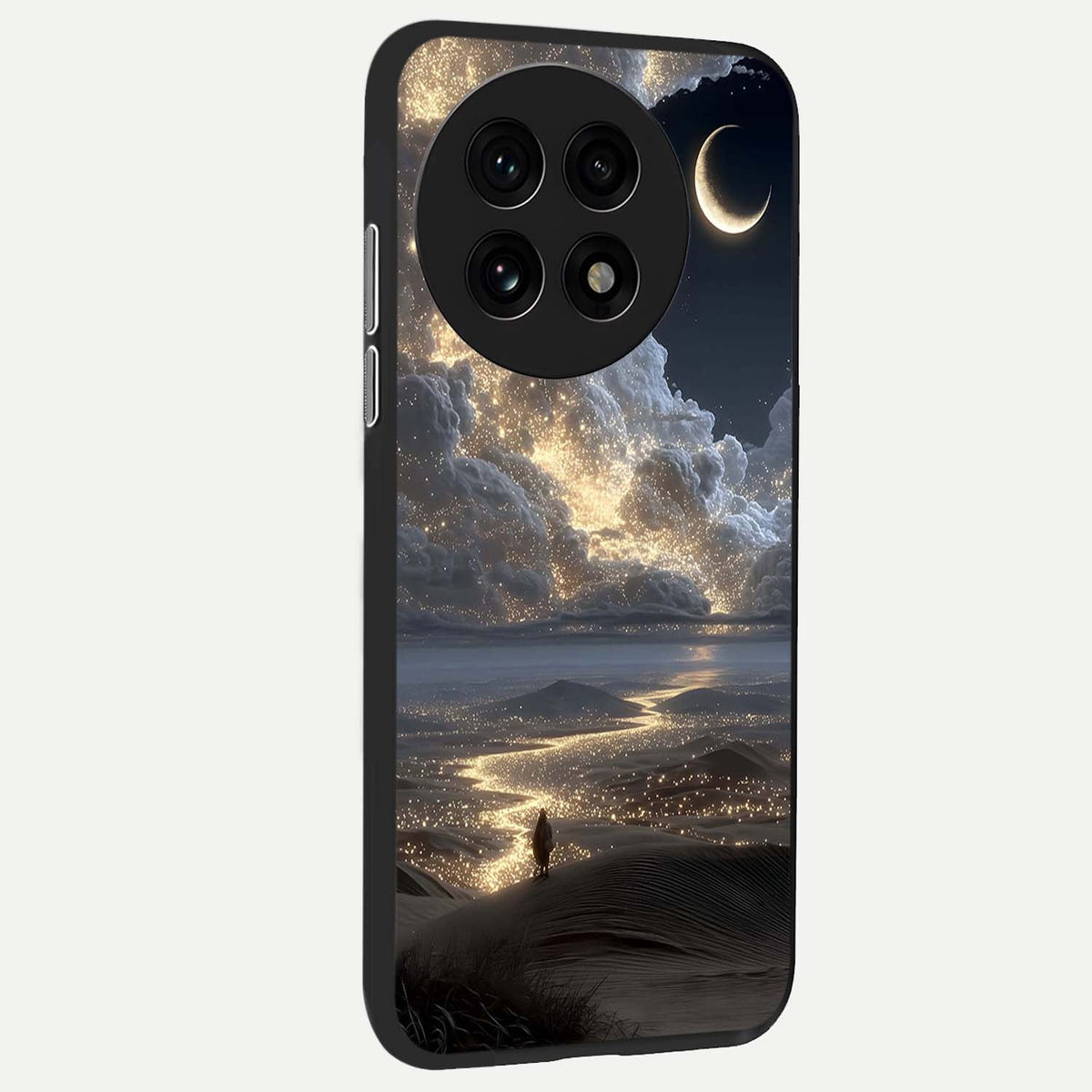  Moonlight Spark Path back cover For OnePlus 13R slim fit glass case with vibrant aesthetic design