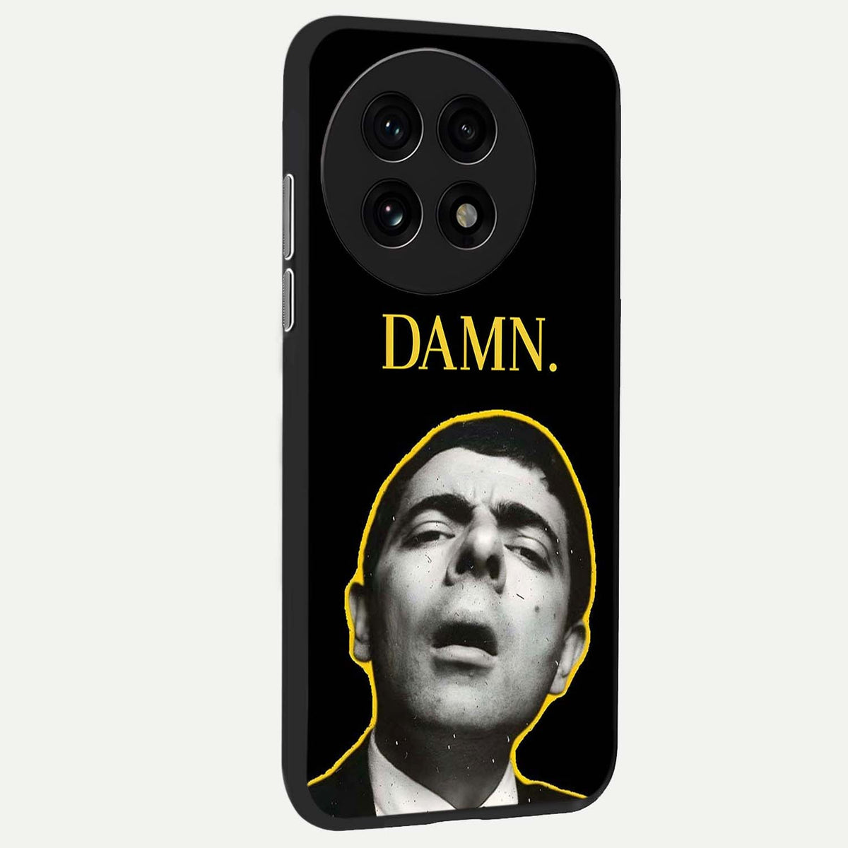  Mr Bean Damn back cover For OnePlus 13R slim fit glass case with vibrant aesthetic design