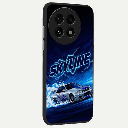  Neon Drift Beast back cover For OnePlus 13R slim fit glass case with vibrant aesthetic design