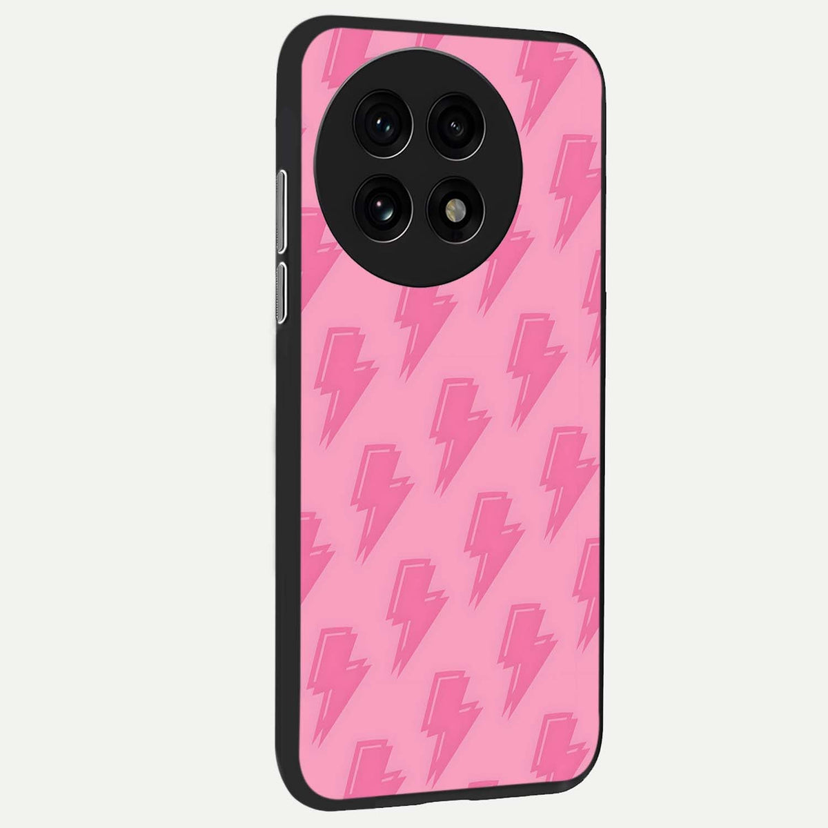  Pink Moo Magic back cover For OnePlus 13R slim fit glass case with vibrant aesthetic design