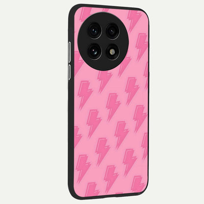  Pink Moo Magic back cover For OnePlus 13R slim fit glass case with vibrant aesthetic design