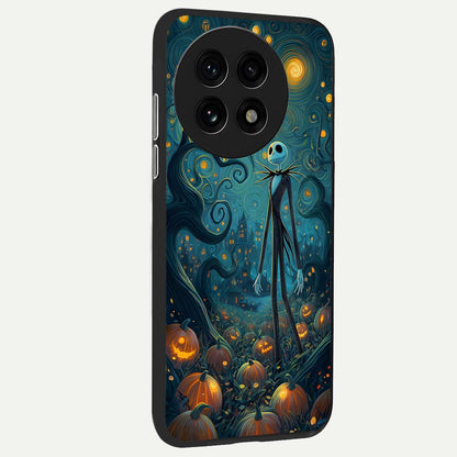  Pumpkin Moonlight Tale back cover For OnePlus 13R slim fit glass case with vibrant aesthetic design