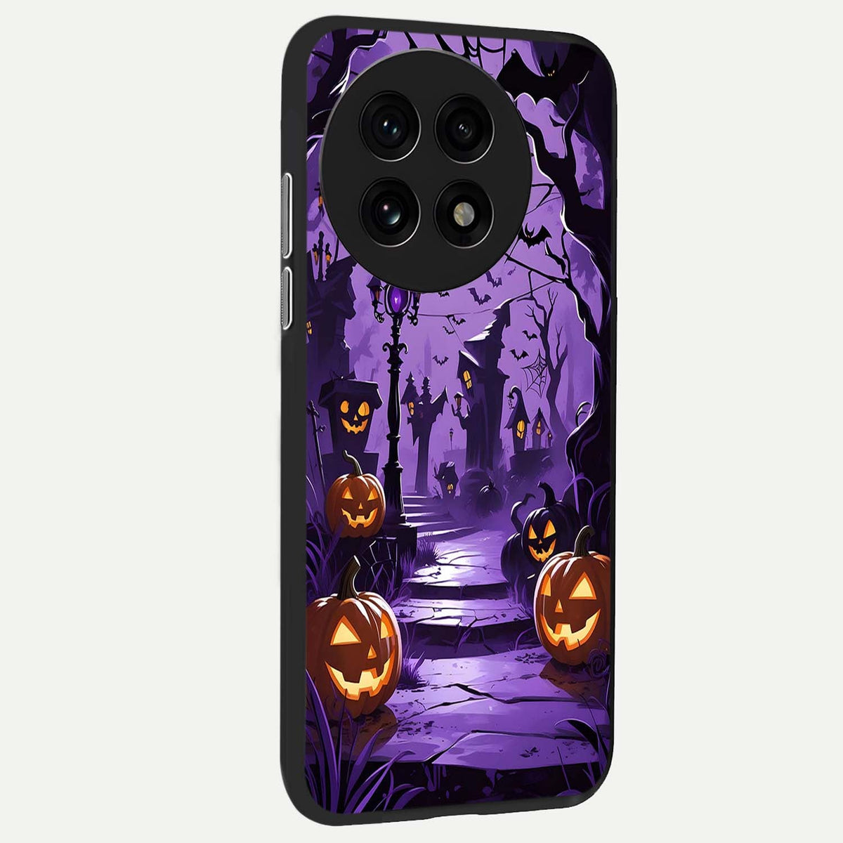  Pumpkin Patch Halloween back cover For OnePlus 13R slim fit glass case with vibrant aesthetic design