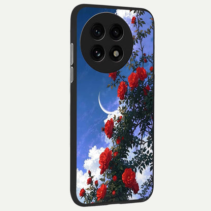  Rose Drift Flowers back cover For OnePlus 13R slim fit glass case with vibrant aesthetic design
