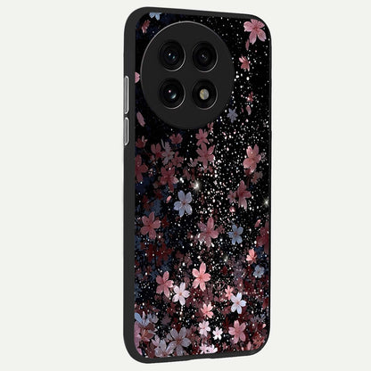  Starlit Flower Dreams back cover For OnePlus 13R slim fit glass case with vibrant aesthetic design