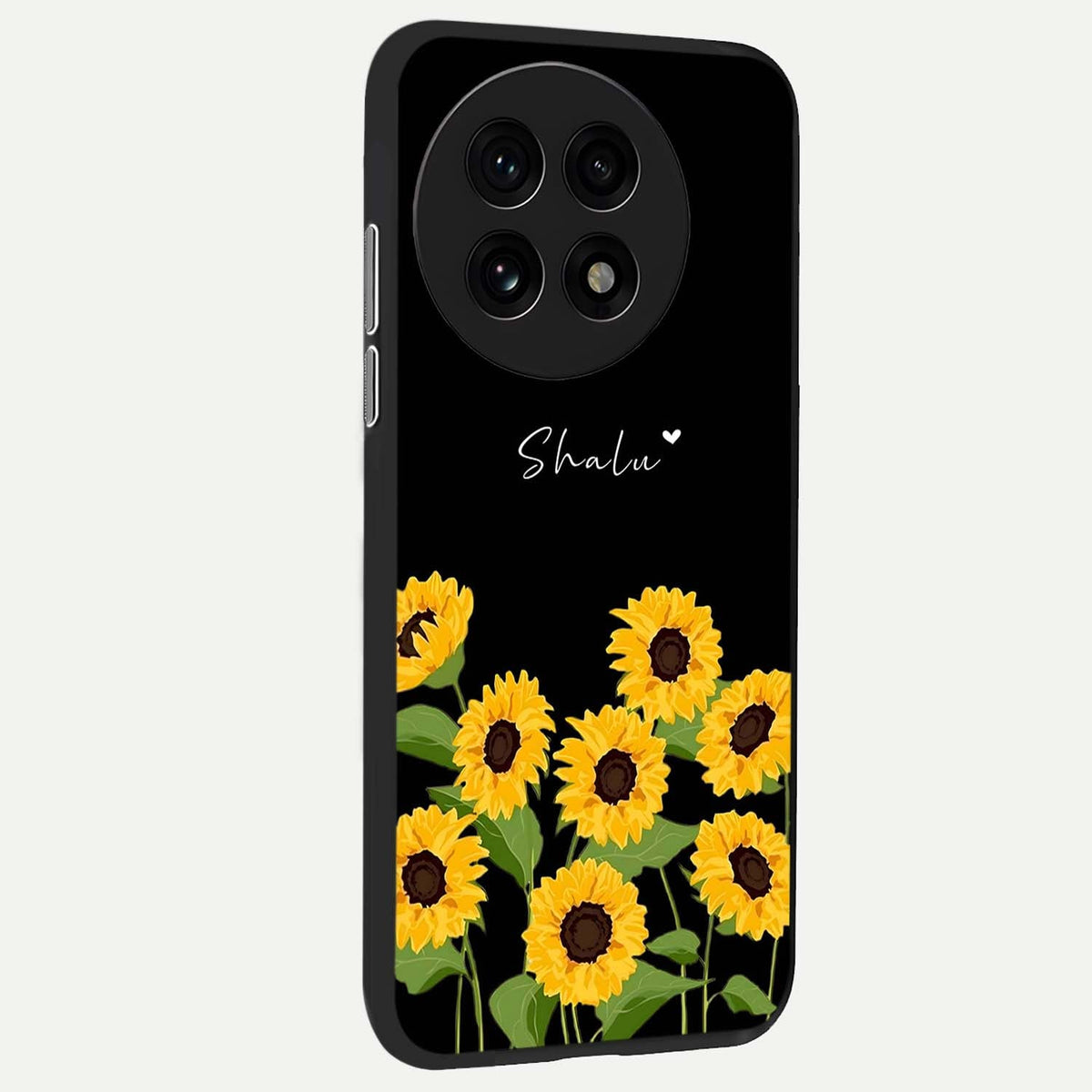  Sunflower Sky Bloom back cover For OnePlus 13R slim fit glass case with vibrant aesthetic design