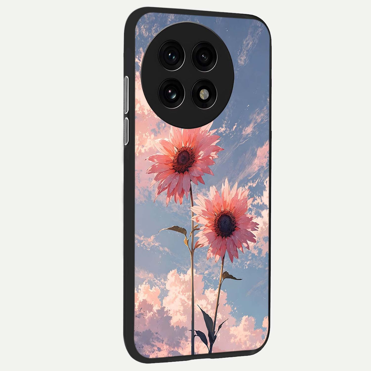  Sun Moon Balance back cover For OnePlus 13R slim fit glass case with vibrant aesthetic design