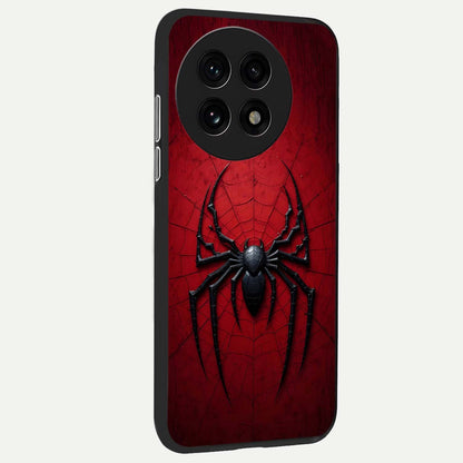  Superhero Web Emblem back cover For OnePlus 13R slim fit glass case with vibrant aesthetic design