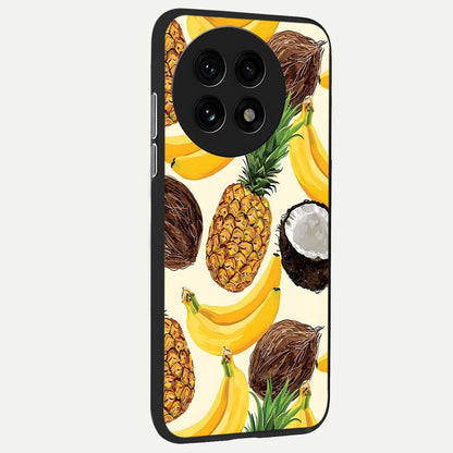  Tropical Fruit Mood back cover For OnePlus 13R slim fit glass case with vibrant aesthetic design