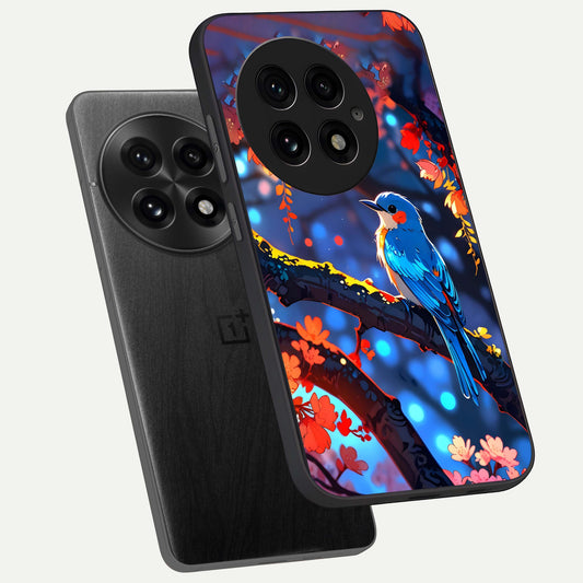  Blooming Water Drift phone case For OnePlus 13 showing premium glass back cover with detailed artwork