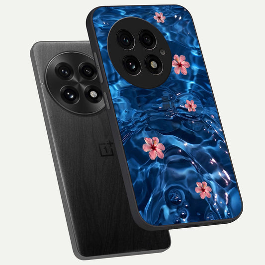  Bloom Thread Art phone case For OnePlus 13 showing premium glass back cover with detailed artwork