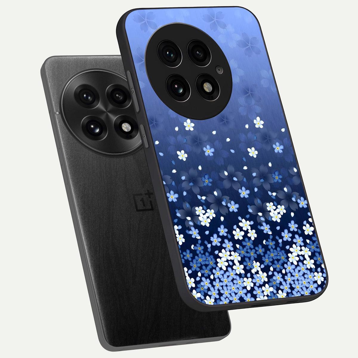  Blue Starry phone case For OnePlus 13 showing premium glass back cover with detailed artwork