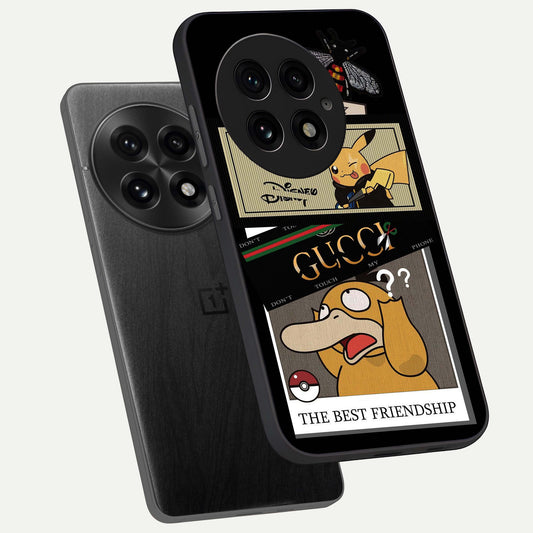  Cartoon Brand Play Mashup phone case For OnePlus 13 showing premium glass back cover with detailed artwork