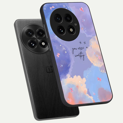  Celestial Cloud Magic phone case For OnePlus 13 showing premium glass back cover with detailed artwork