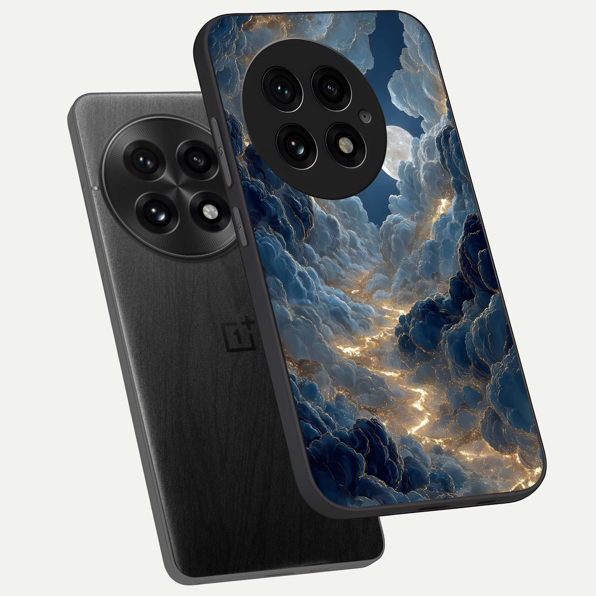  Celestial Cloud Road phone case For OnePlus 13 showing premium glass back cover with detailed artwork
