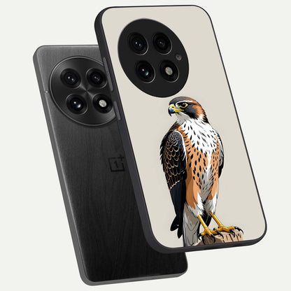 Clever Eagle phone case For OnePlus 13 showing premium glass back cover with detailed artwork