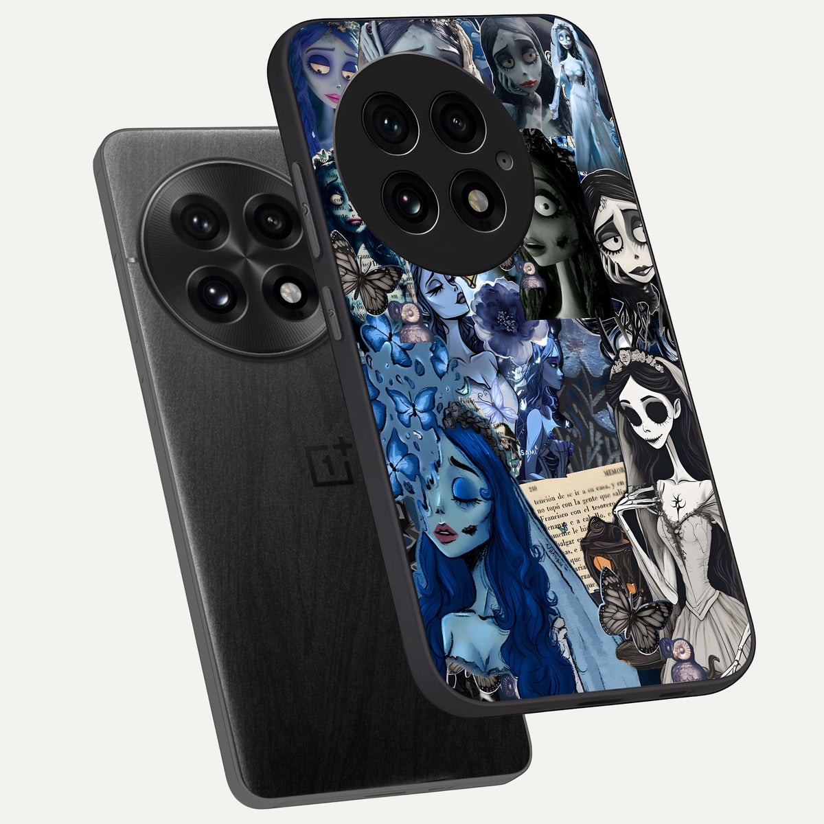  Corpse Bride Posters phone case For OnePlus 13 showing premium glass back cover with detailed artwork