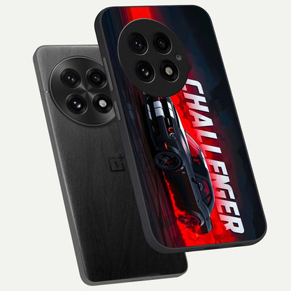 Crimson Challenger Fury phone case For OnePlus 13 showing premium glass back cover with detailed artwork