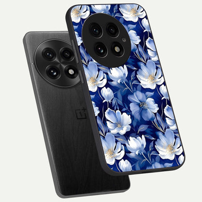  Cute Floral Patterns phone case For OnePlus 13 showing premium glass back cover with detailed artwork