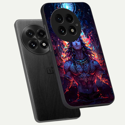  Divine Fire Shiv phone case For OnePlus 13 showing premium glass back cover with detailed artwork
