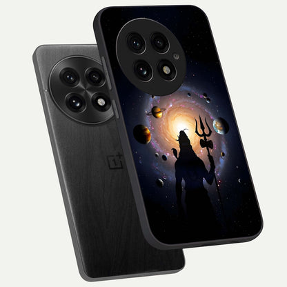  Galactic Shiva Vision phone case For OnePlus 13 showing premium glass back cover with detailed artwork