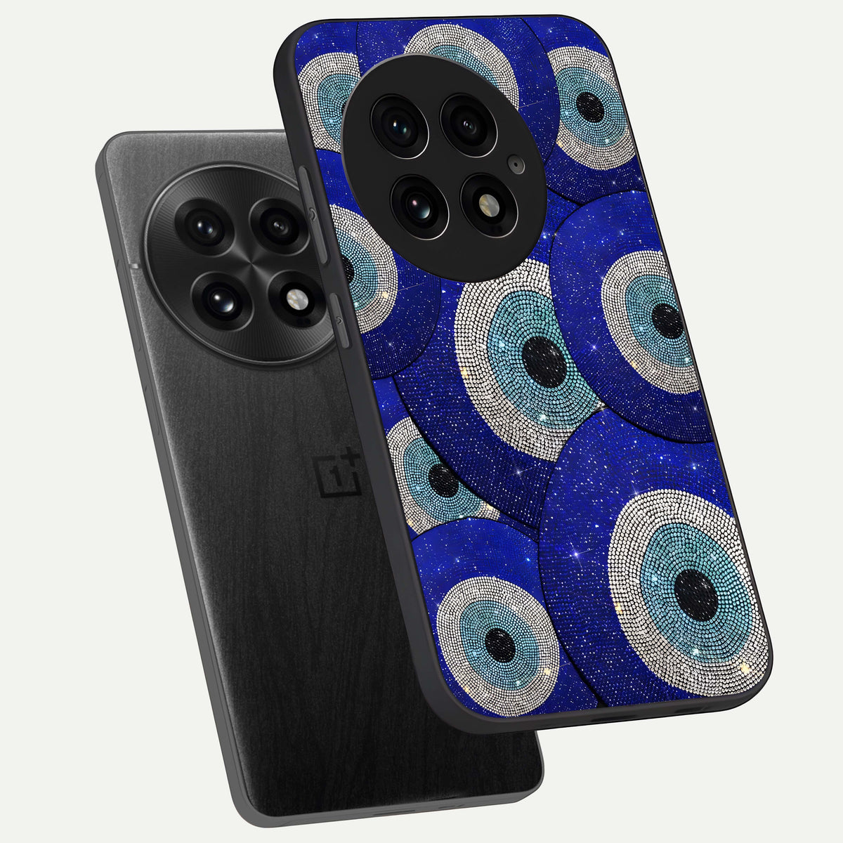  Galaxy Eye Flow phone case For OnePlus 13 showing premium glass back cover with detailed artwork