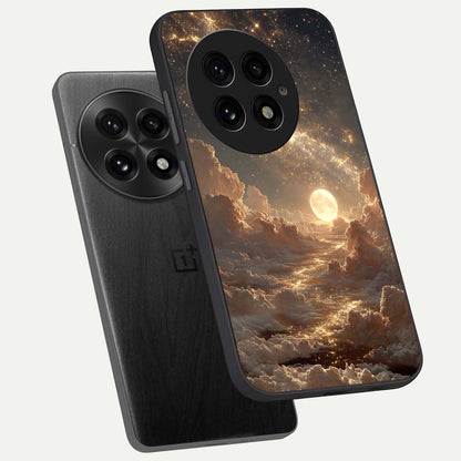  Golden Sky Dream phone case For OnePlus 13 showing premium glass back cover with detailed artwork