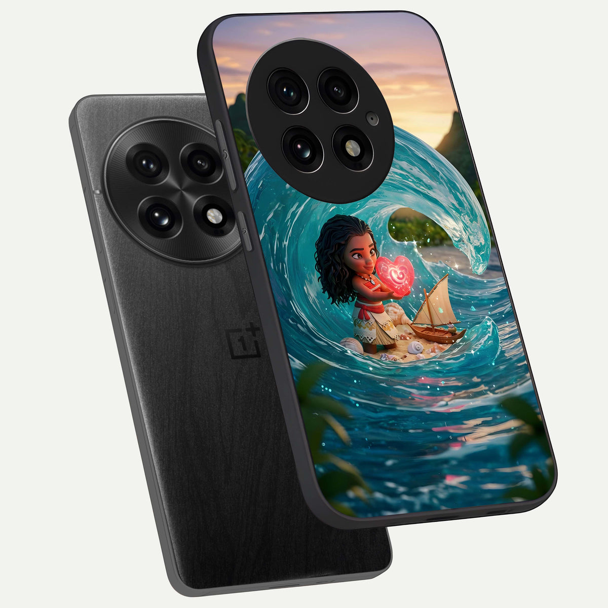  Heart of Ocean phone case For OnePlus 13 showing premium glass back cover with detailed artwork