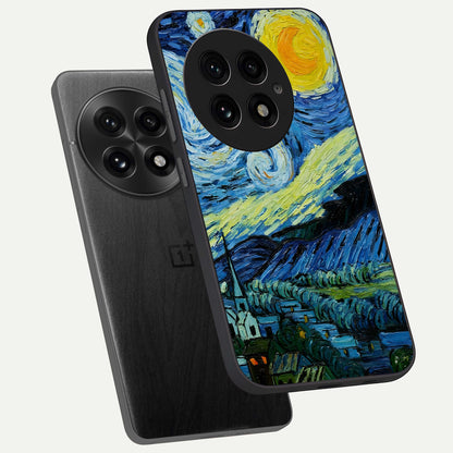  Inspired Van Gogh Art phone case For OnePlus 13 showing premium glass back cover with detailed artwork