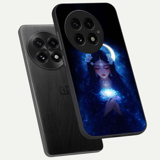  Mystic Moon Queen phone case For OnePlus 13 showing premium glass back cover with detailed artwork