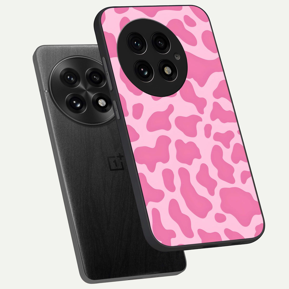  Pinkish Scenery phone case For OnePlus 13 showing premium glass back cover with detailed artwork