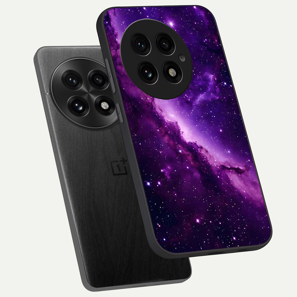  Purple Shade Sky phone case For OnePlus 13 showing premium glass back cover with detailed artwork