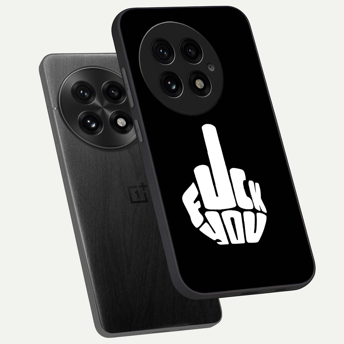  Rebel Mode On phone case For OnePlus 13 showing premium glass back cover with detailed artwork
