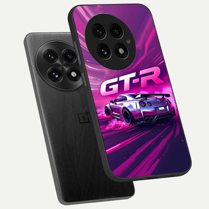  Speed Drift Legend phone case For OnePlus 13 showing premium glass back cover with detailed artwork