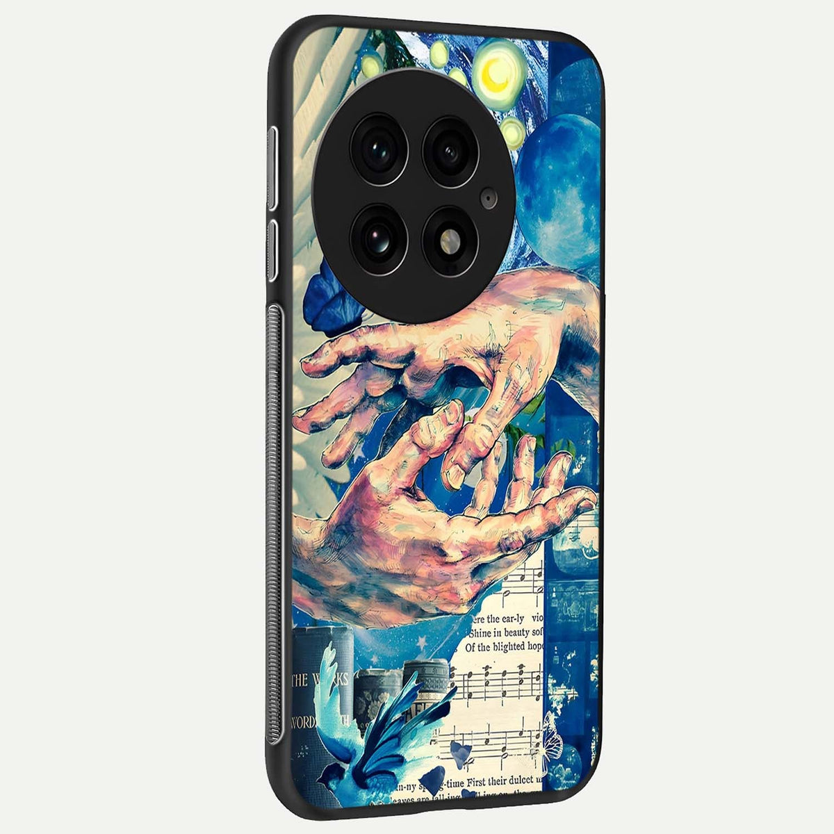  Aesthetic Divider back cover For OnePlus 13 slim fit glass case with vibrant aesthetic design