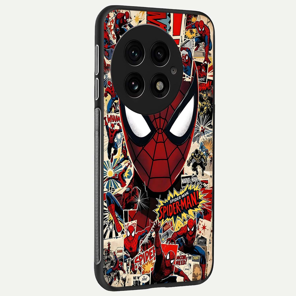  Aesthetic Wonder Spider back cover For OnePlus 13 slim fit glass case with vibrant aesthetic design