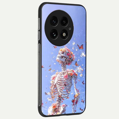  Bloom Beyond Bones back cover For OnePlus 13 slim fit glass case with vibrant aesthetic design