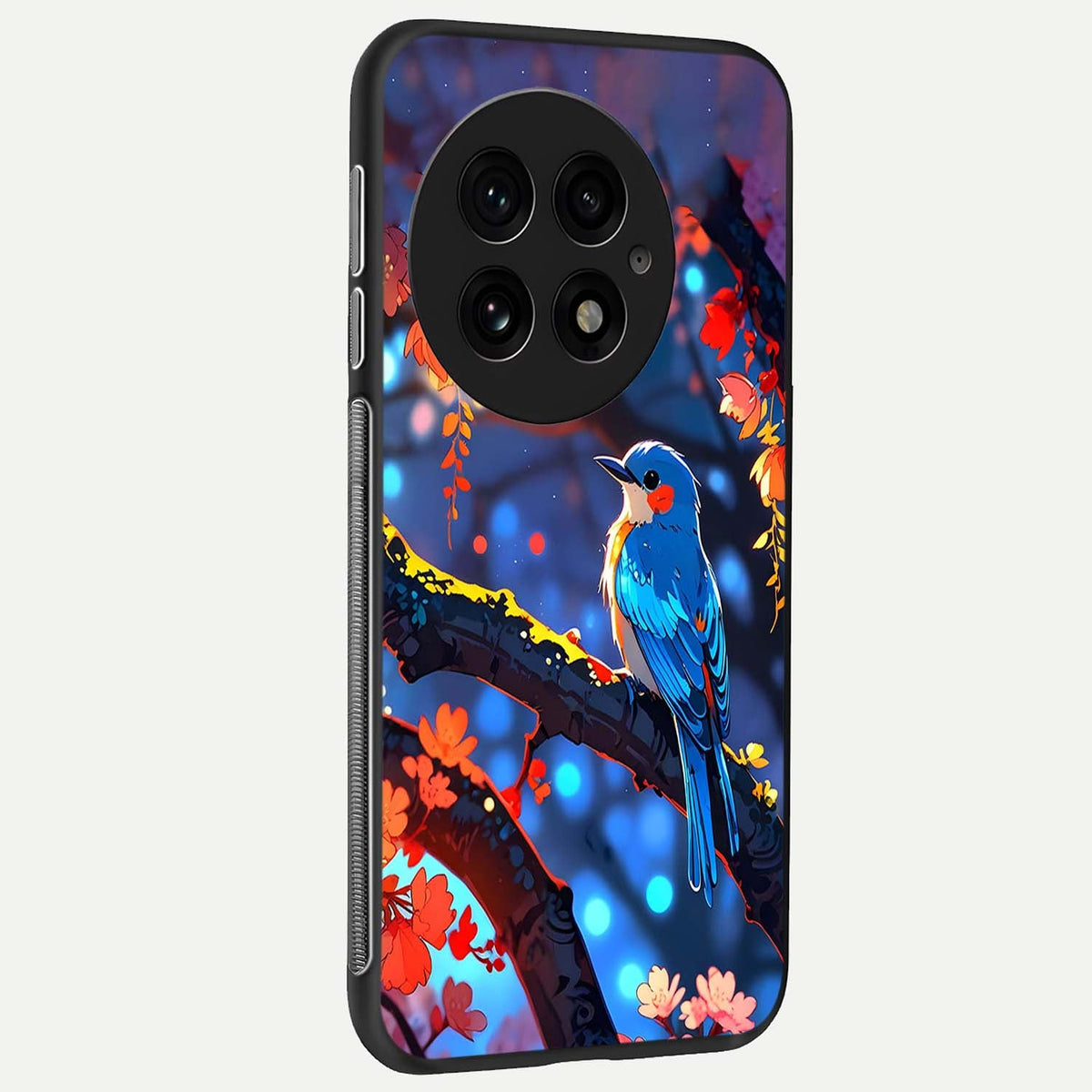  Blooming Water Drift back cover For OnePlus 13 slim fit glass case with vibrant aesthetic design