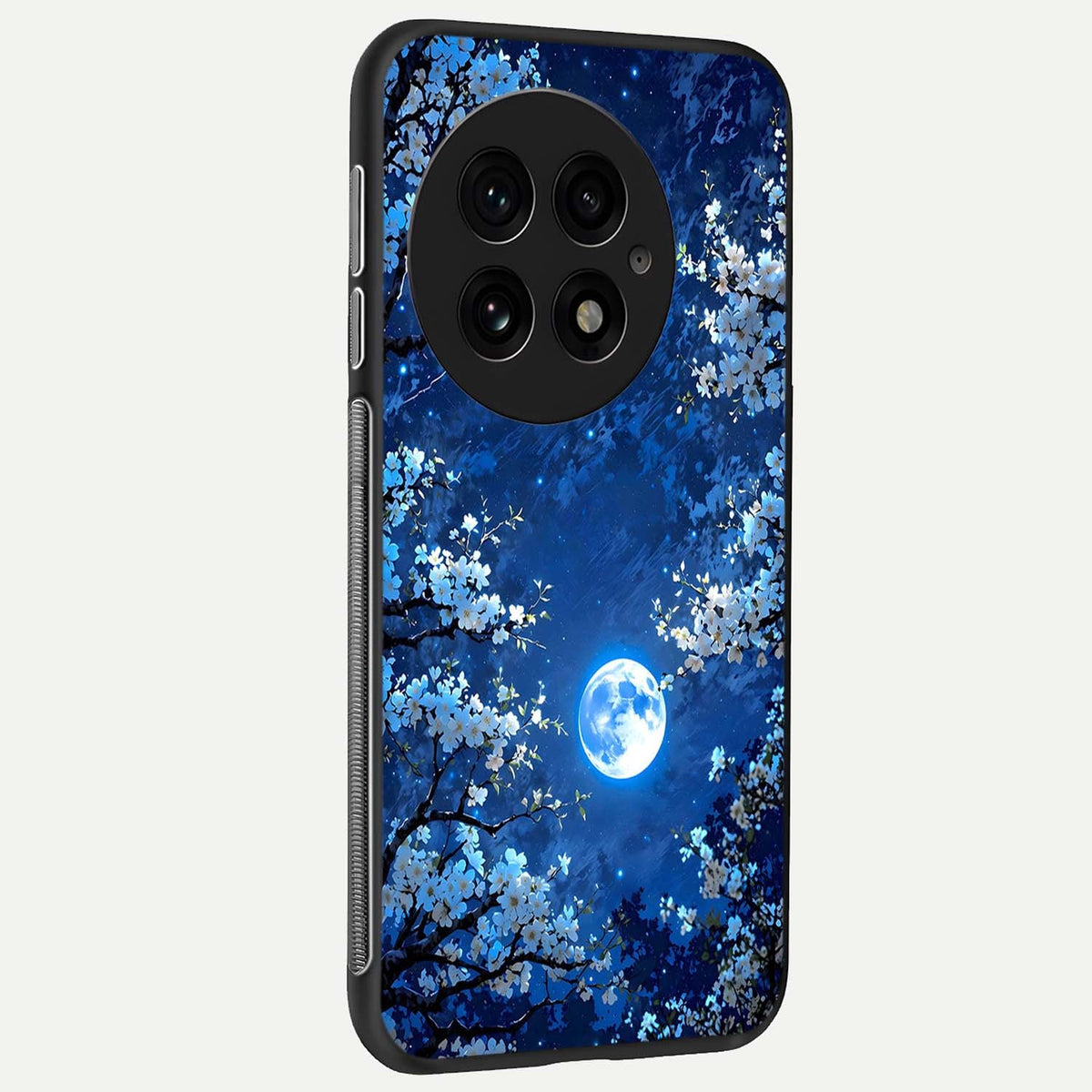  Blossom Moonlight Sky back cover For OnePlus 13 slim fit glass case with vibrant aesthetic design