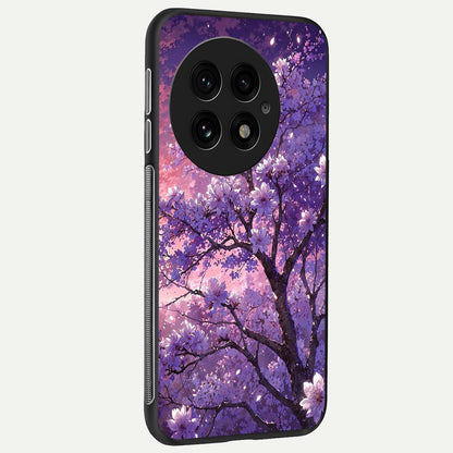  Blossom Tree back cover For OnePlus 13 slim fit glass case with vibrant aesthetic design