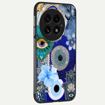  Celestial Blue Vision back cover For OnePlus 13 slim fit glass case with vibrant aesthetic design