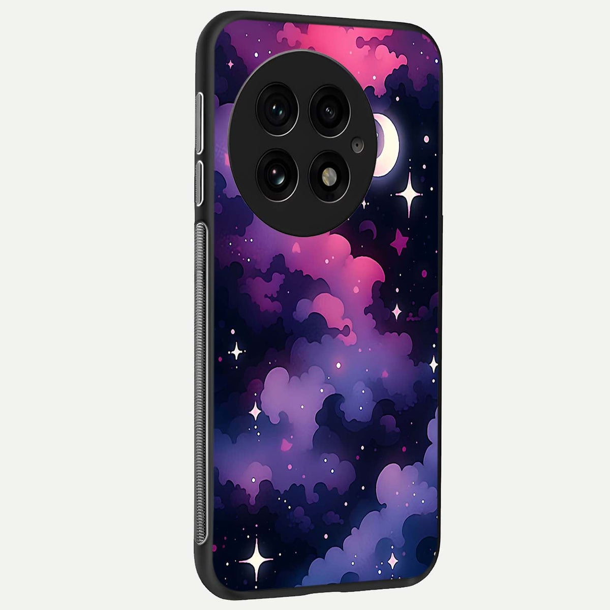  Celestial Moon Magic back cover For OnePlus 13 slim fit glass case with vibrant aesthetic design