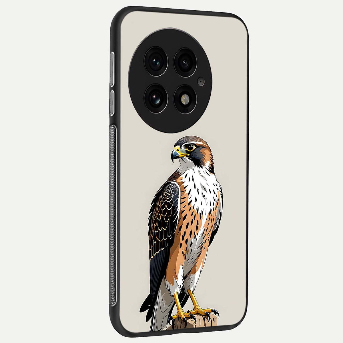  Clever Eagle back cover For OnePlus 13 slim fit glass case with vibrant aesthetic design