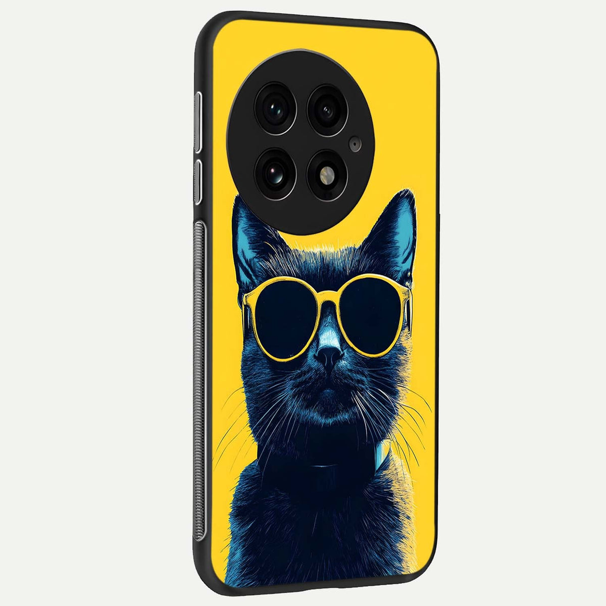  Cool Cat Vibes back cover For OnePlus 13 slim fit glass case with vibrant aesthetic design