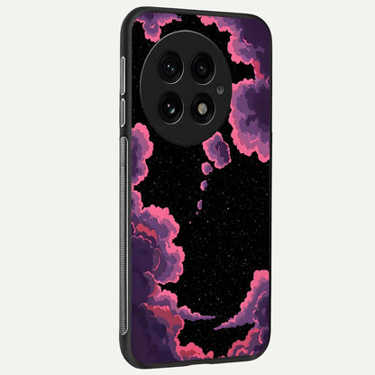  Cosmic Cloud Journey back cover For OnePlus 13 slim fit glass case with vibrant aesthetic design