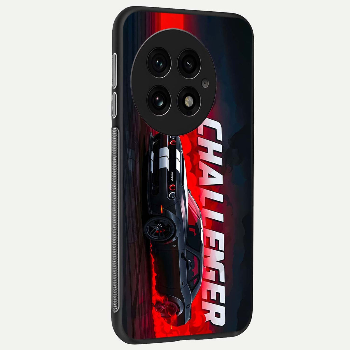  Crimson Challenger Fury back cover For OnePlus 13 slim fit glass case with vibrant aesthetic design