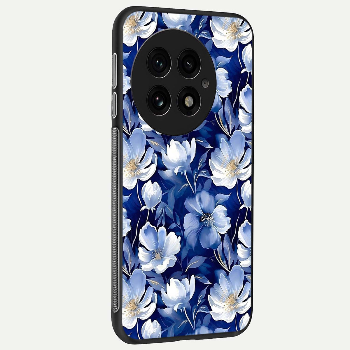  Cute Floral Patterns back cover For OnePlus 13 slim fit glass case with vibrant aesthetic design
