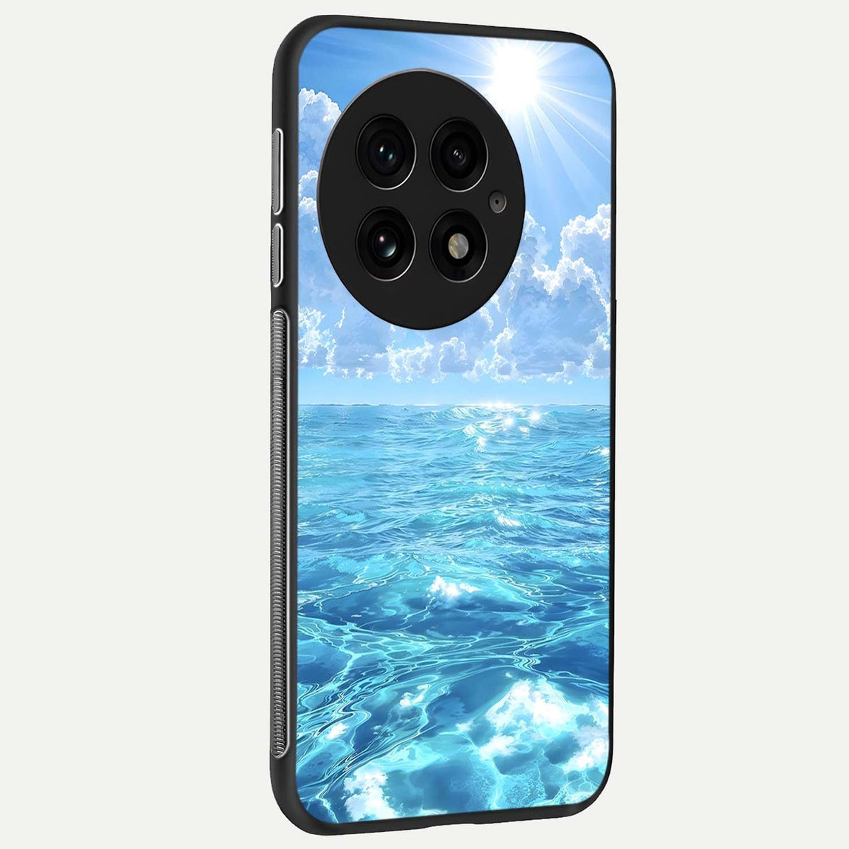  Endless Ocean Horizon back cover For OnePlus 13 slim fit glass case with vibrant aesthetic design