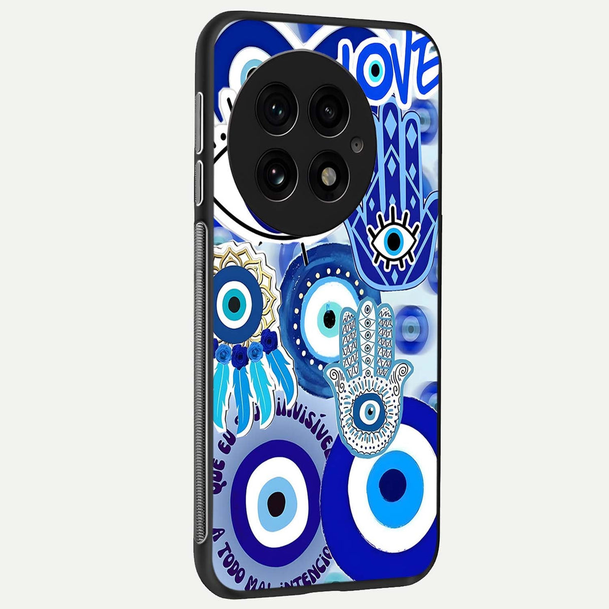  Evil Eyes Dream back cover For OnePlus 13 slim fit glass case with vibrant aesthetic design